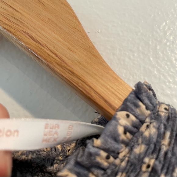 Zara Trafaulic Smocked Neck Floral Shirt Dress - Picture 4 of 6